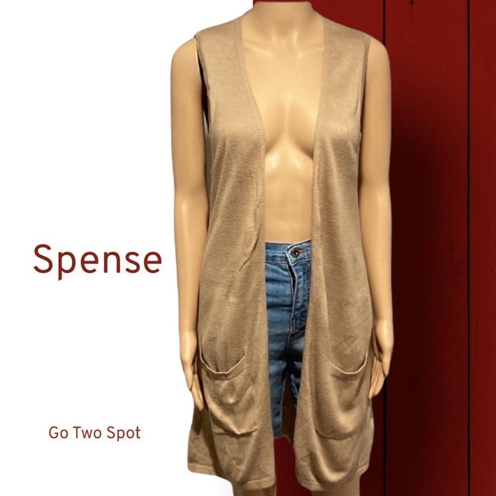 Spense tan / light brown light sweater vest